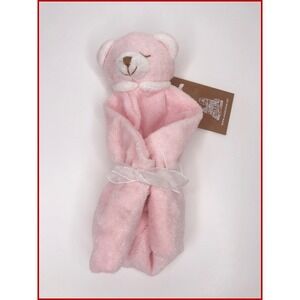 NEW Angel Dear Pink Bear Lovie Blankie OS Pink Plush Teddy Security Blanket NWT